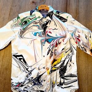 Robert Graham Multicolor Abstract Men's Shirt WORN ONCE!!